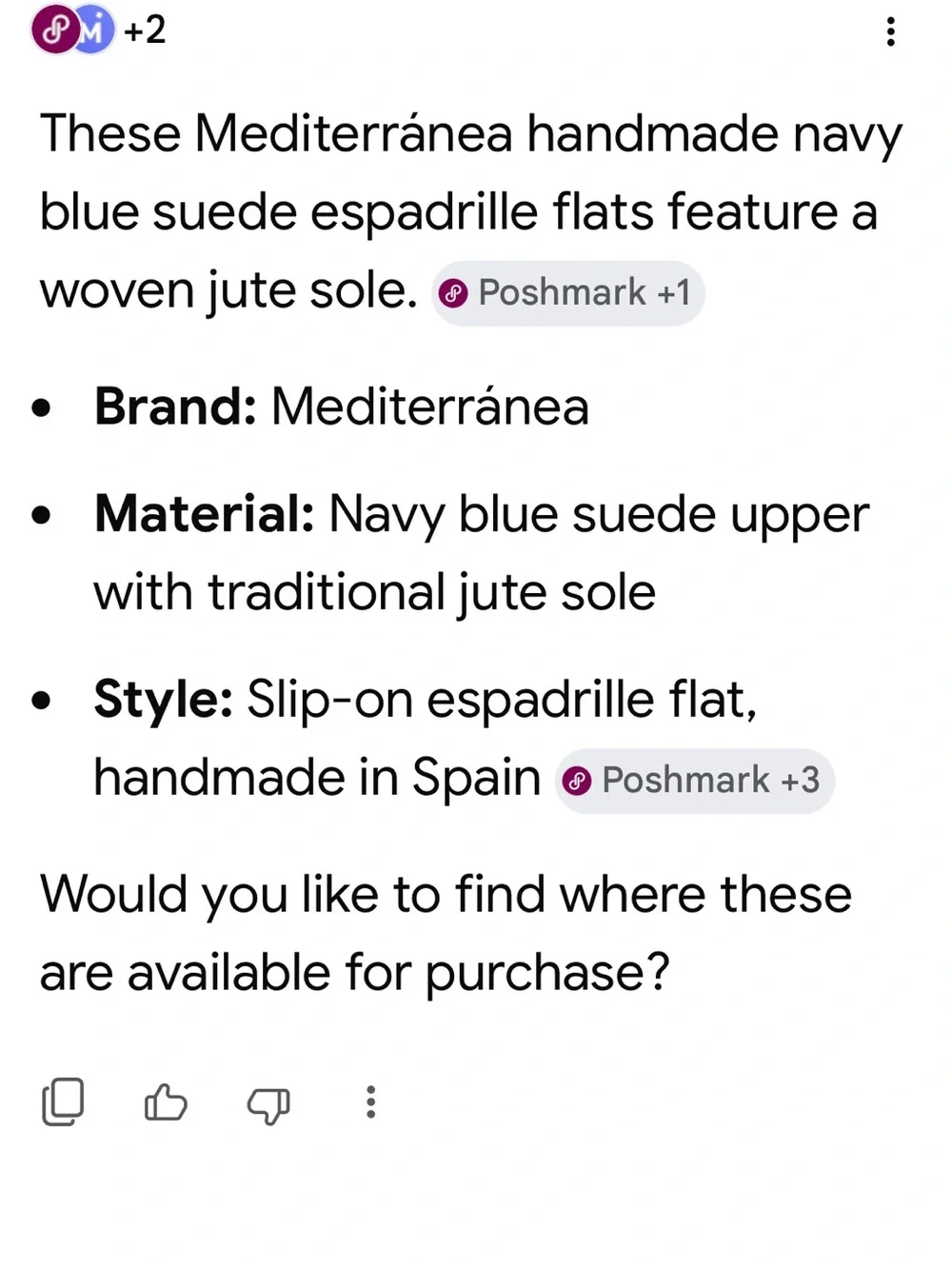 Mediterrarea hand made in Spain Navy Suede Espadrille Flats - Women's Slip-On 39
